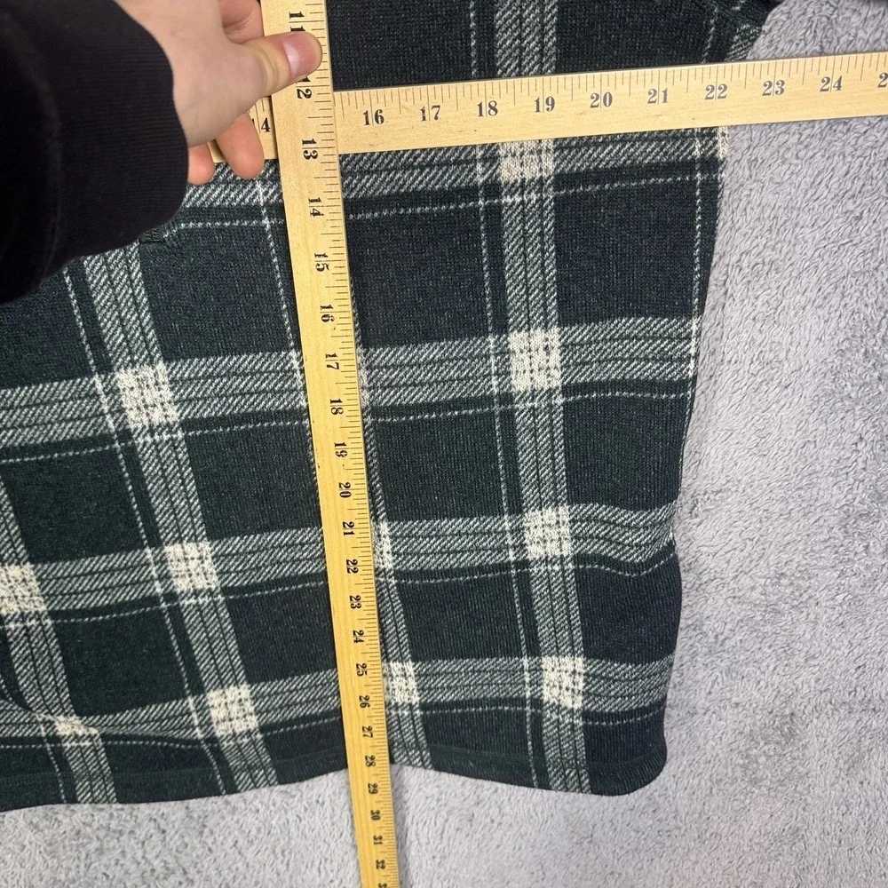 The North Face Gordon Lyons Jacket Mens L Novelty 1/2 Zip Plaid Fleece Sweater
